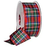 Morex Ribbon Edinburgh Ribbon, 1.5 inches by 27 yards, Royal Stewart | Amazon (US)