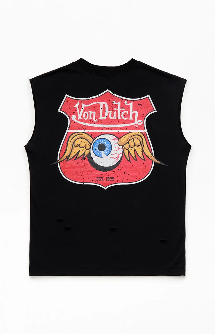 Von Dutch Men's Eyeball Muscle Tank Top in Black - Size Small | PacSun