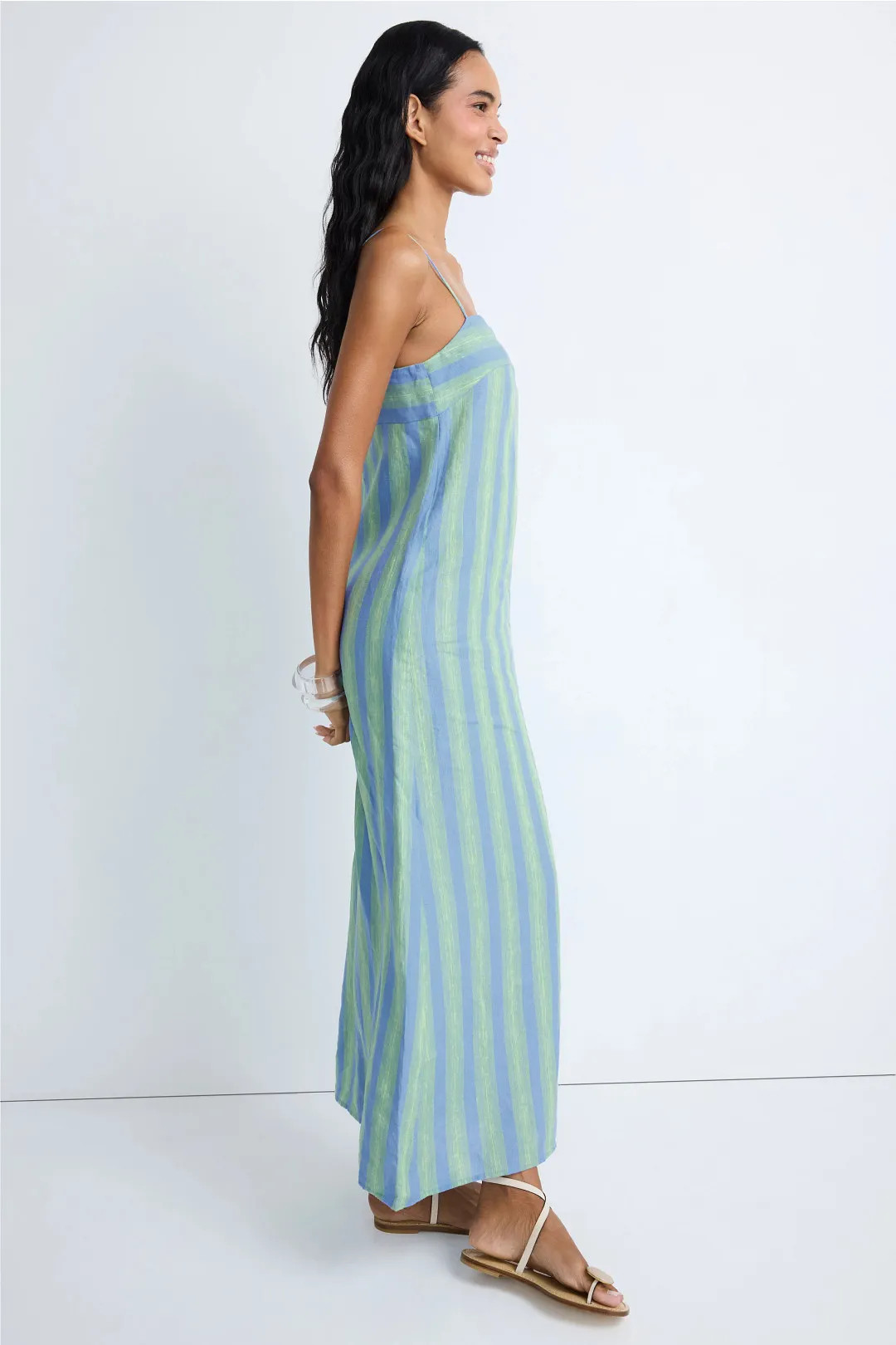 Striped Lauren Linen Dress | Rent the Runway