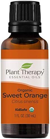 Plant Therapy Sweet Orange Organic Essential Oil 100% Pure, USDA Certified Organic, Undiluted, Na... | Amazon (US)