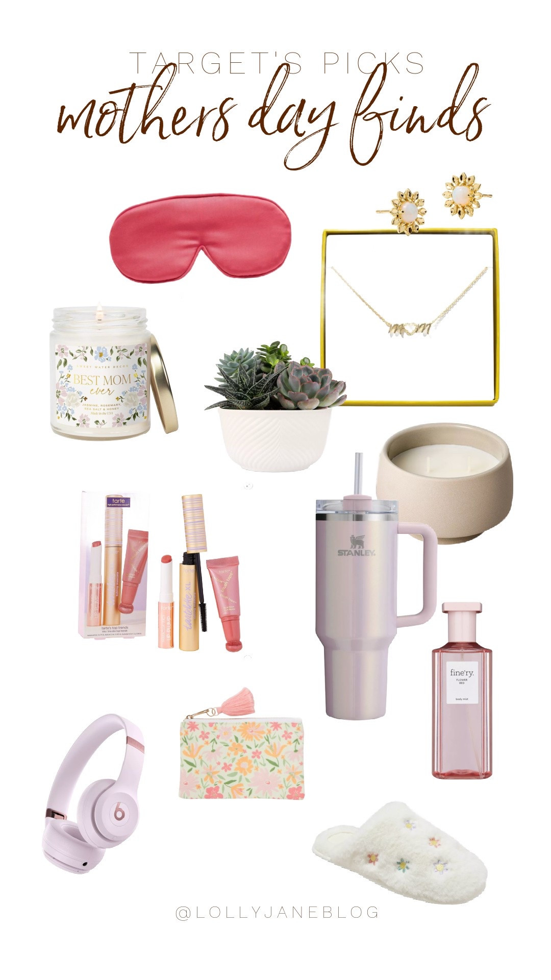 From sweet sleep to serious style✨Target’s Mother’s Day picks are chef’s kiss! Whether she’s into self-care Sundays or power playlists, you’ll find the perfect gift—from cozy slippers and sleep masks to gold earrings, Kendra Scott sparkle, and Beats headphones 🎧 Don’t forget the floral wallet, Stanley tumbler, and a “Mom” candle that says it all.

Wrap it up with perfume, makeup sets, succulents, and decorative candles —because she deserves it all. 💐 #TargetFinds #MothersDayGifts #GiftGuide

#LTKStyleTip #LTKHome #LTKGiftGuide