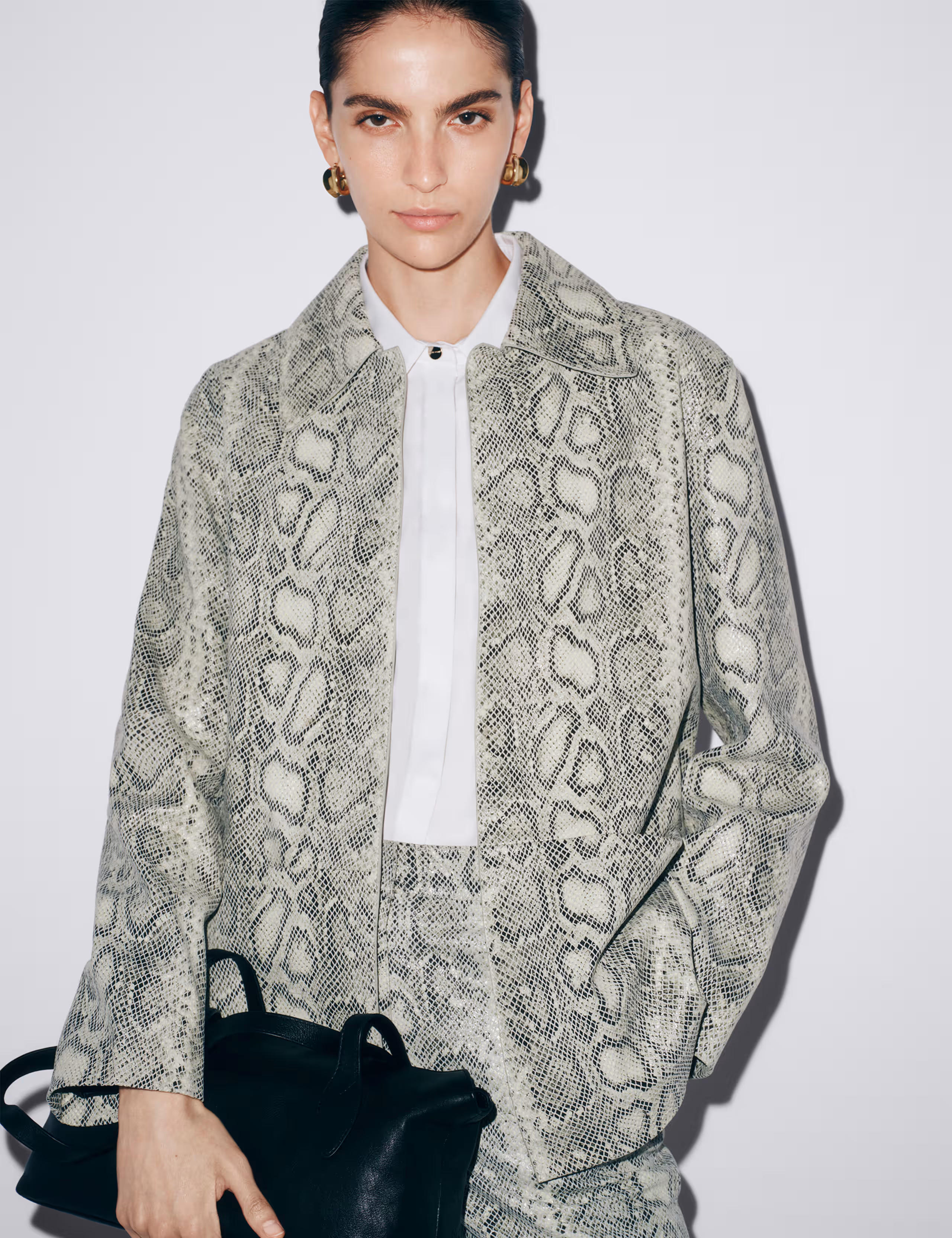 Leather Snakeskin Print Jacket | Marks & Spencer (UK)