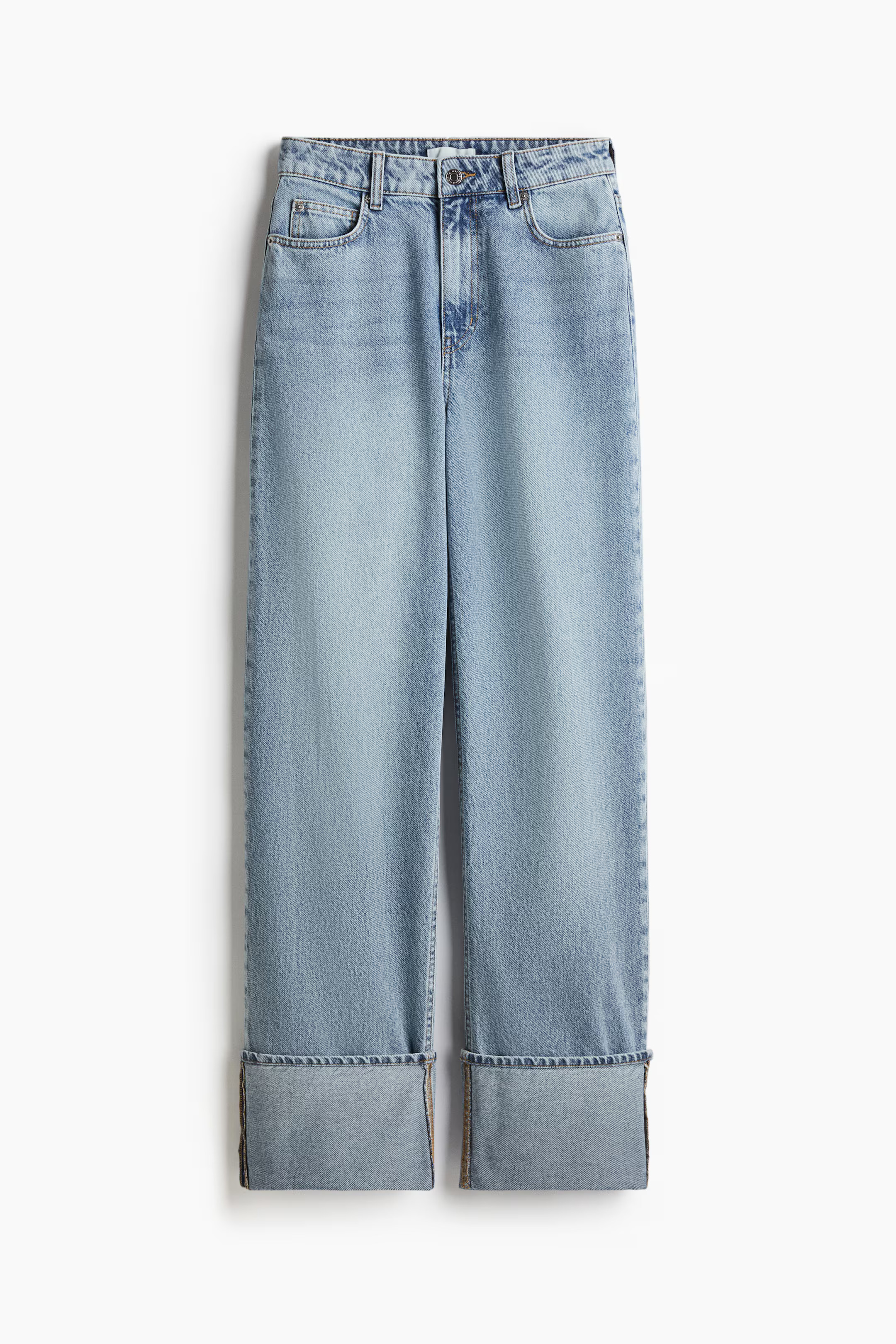 Straight turn-up jeans | H&M (UK, MY, IN, SG, PH, TW, HK)