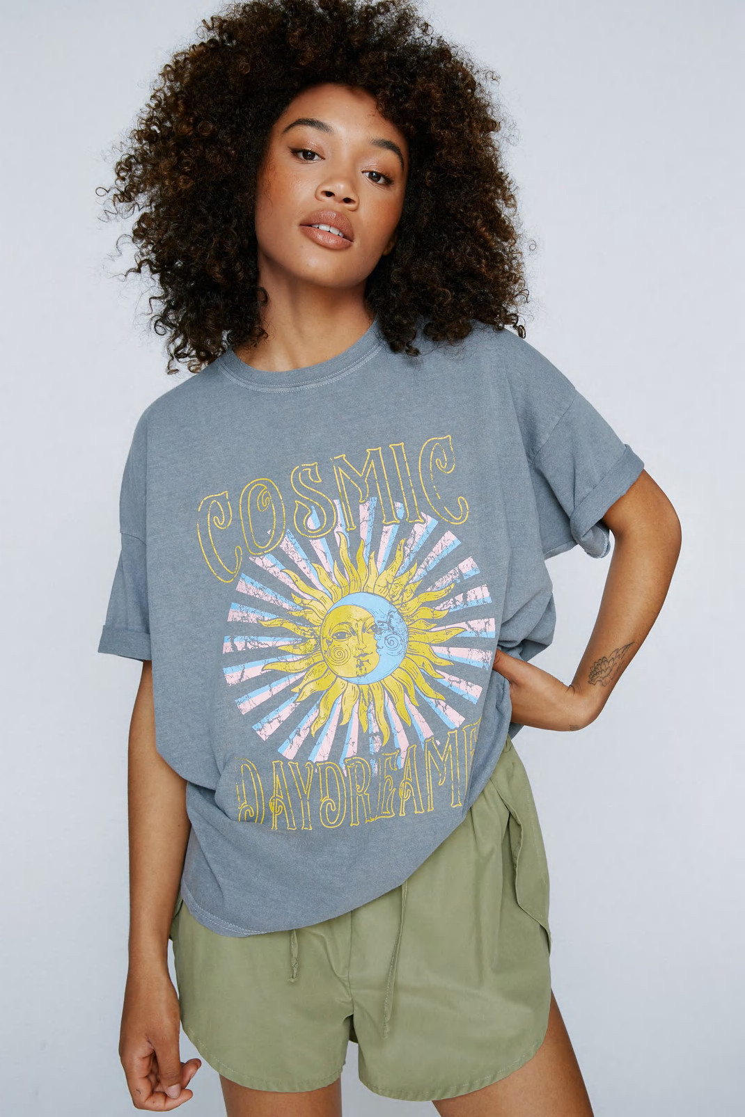 Cosmic Graphic Overdyed T-Shirt | Nasty Gal (US)