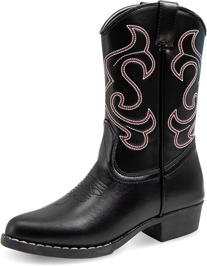 Premium Kids Cowboy Boots - Comfort Fit Toddler Cowboy Boots - Boys and Girls Cowboy Boots Durabl... | Amazon (US)