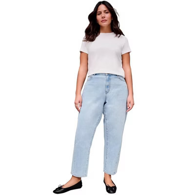 Avenue Barrel Leg Jean - 18, Light Wash | Target
