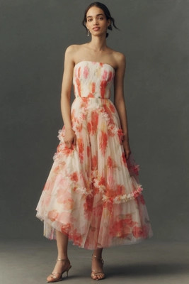 Hutch Strapless Bustier Maxi Dress | Anthropologie (US)