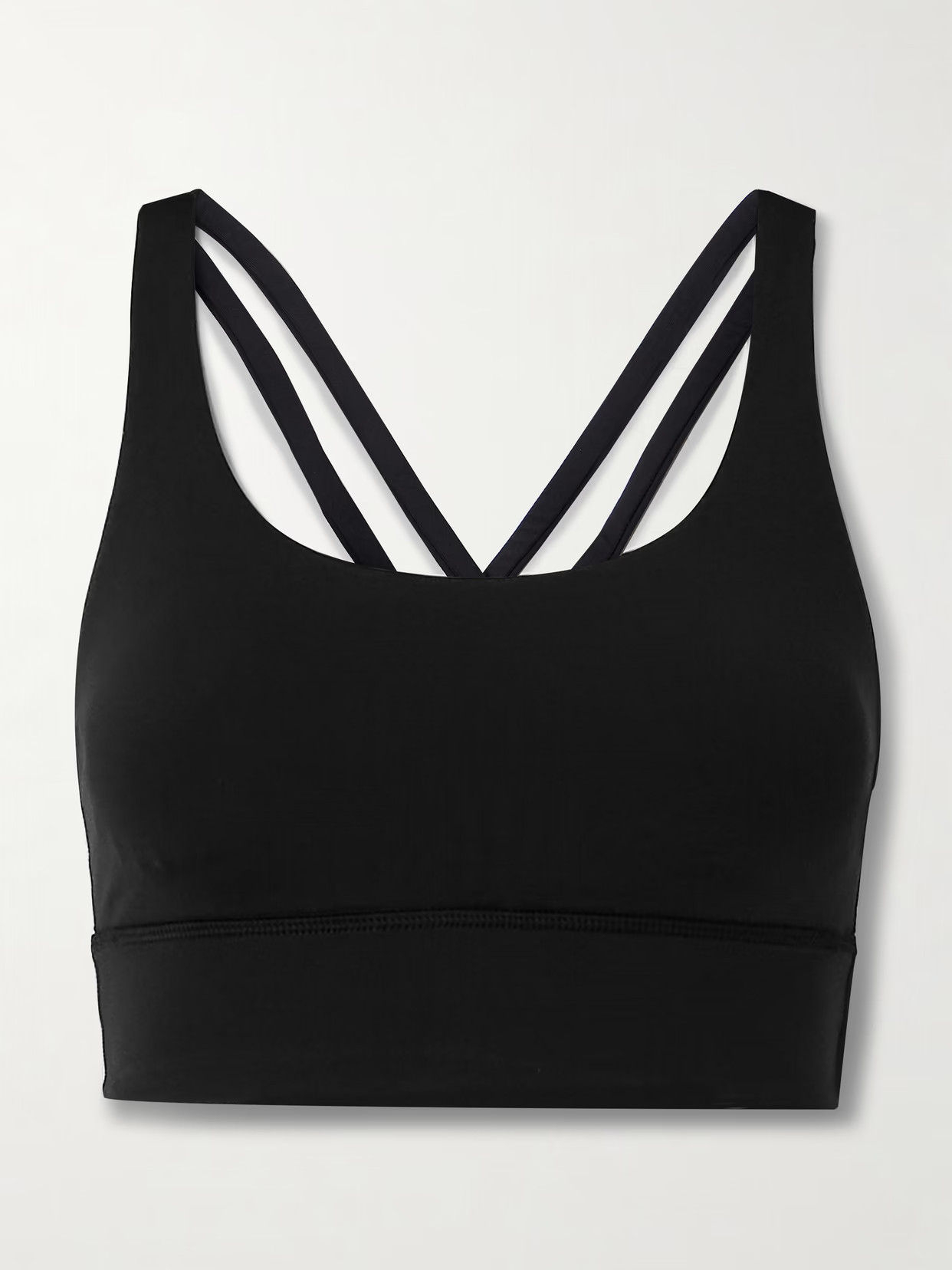 lululemon - Energy Longline Medium Support Sports Bra, B-d - Black | NET-A-PORTER (US)