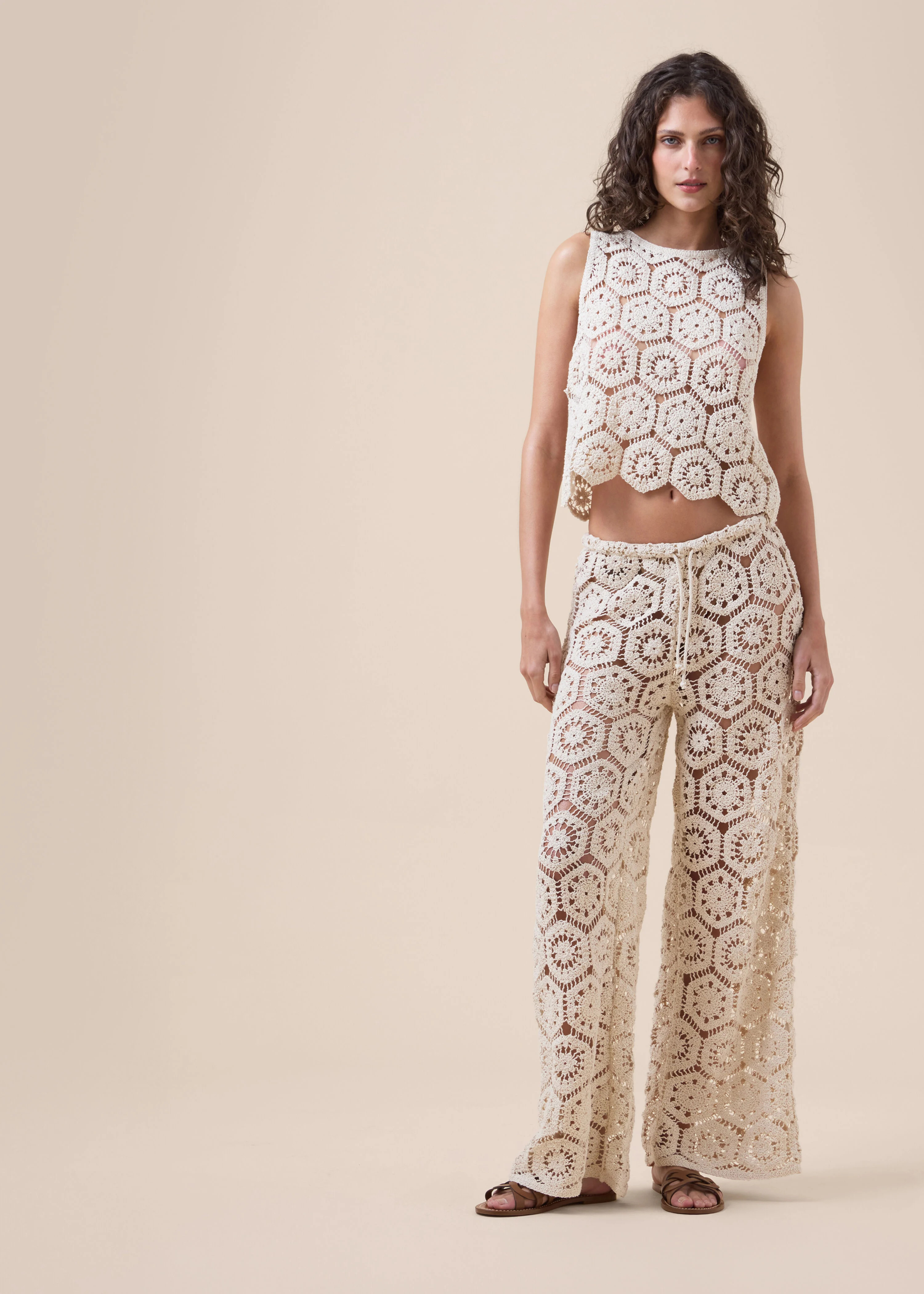 Crocheted Maxi Gilet | Calzedonia US