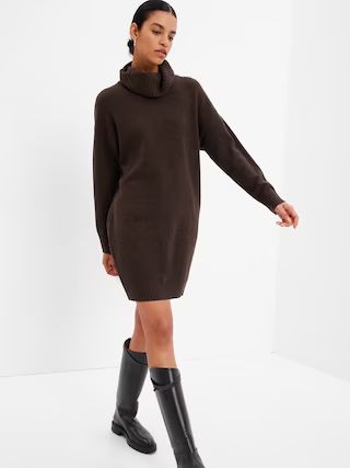 CashSoft Mini Turtleneck Sweater Dress | Gap (US)