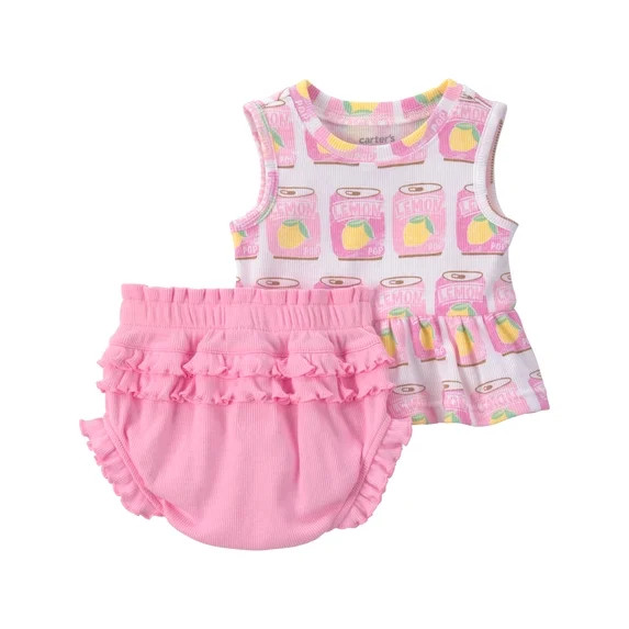Carter's Child of Mine Baby Girl Outfit Set, 2-Piece, Sizes 0/3-24 Months | Walmart (US)