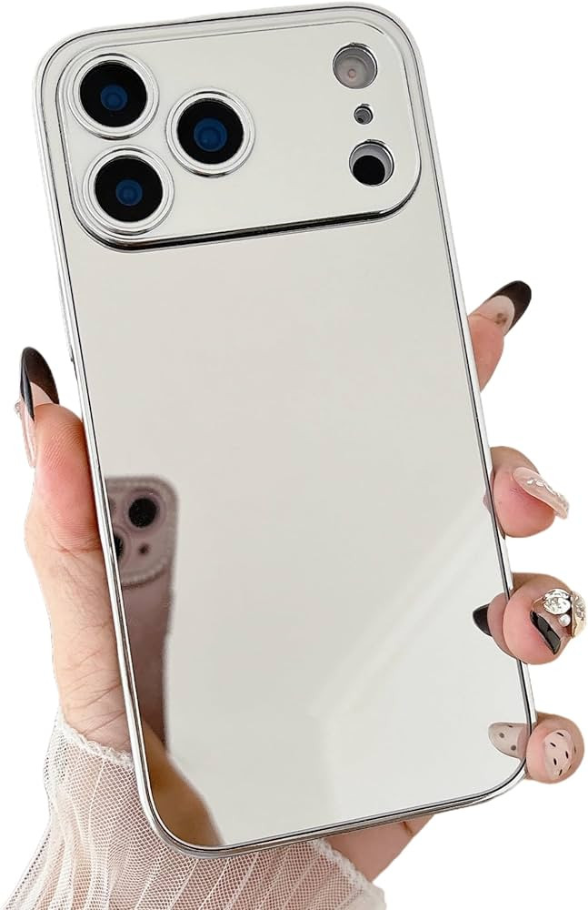 YTanazing Compatible with iPhone 17 Pro Mirror Case for Women Girls Makeup Cute Luxury Glossy Mir... | Amazon (US)