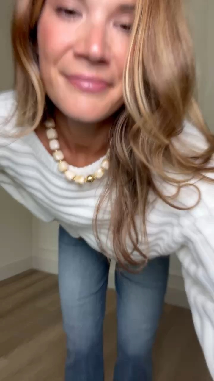 The texture on this sweater makes a simple white knit so much more interesting. I love the relaxed sleeves with the more defined band at the waist, and the length hits perfectly with high rise wide leg jeans without needing to tuck it in.

Size L

White sweater, textured sweater, fall sweater, tall girl fashion, wide leg jeans, fall outfit, casual fall style, denim outfit, tall girl approved, StangandCo

#LTKootd #LTKSeasonal #LTKTall
