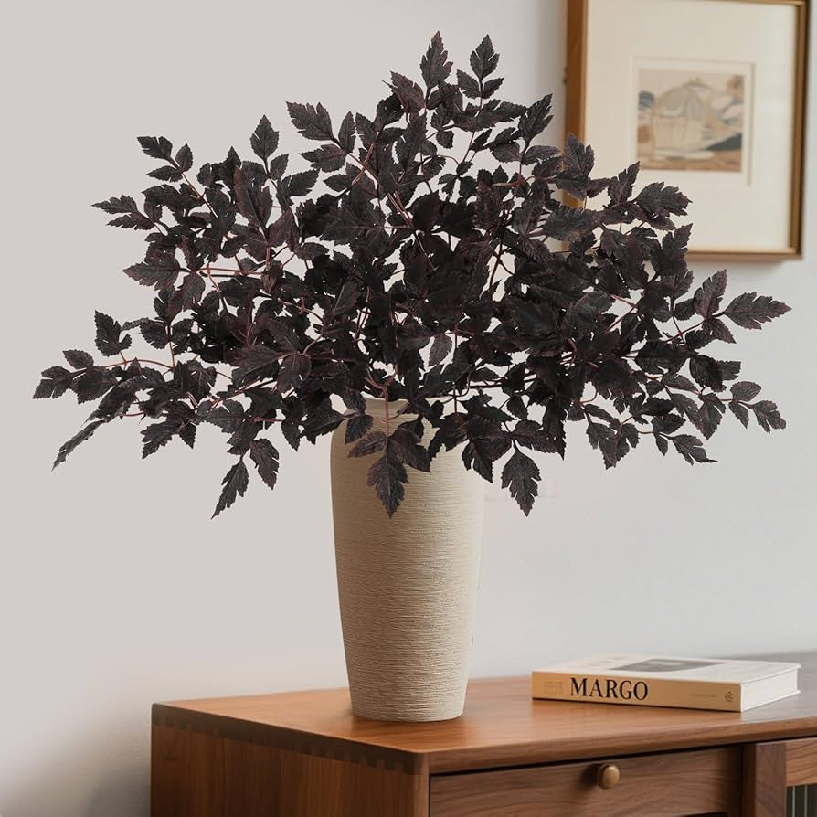 Fall Decor, Fall Stems, Artificial Cimicifuga Stems, 6-Pack 32 Inch, Purple Fall Foliage Spray fo... | Amazon (US)