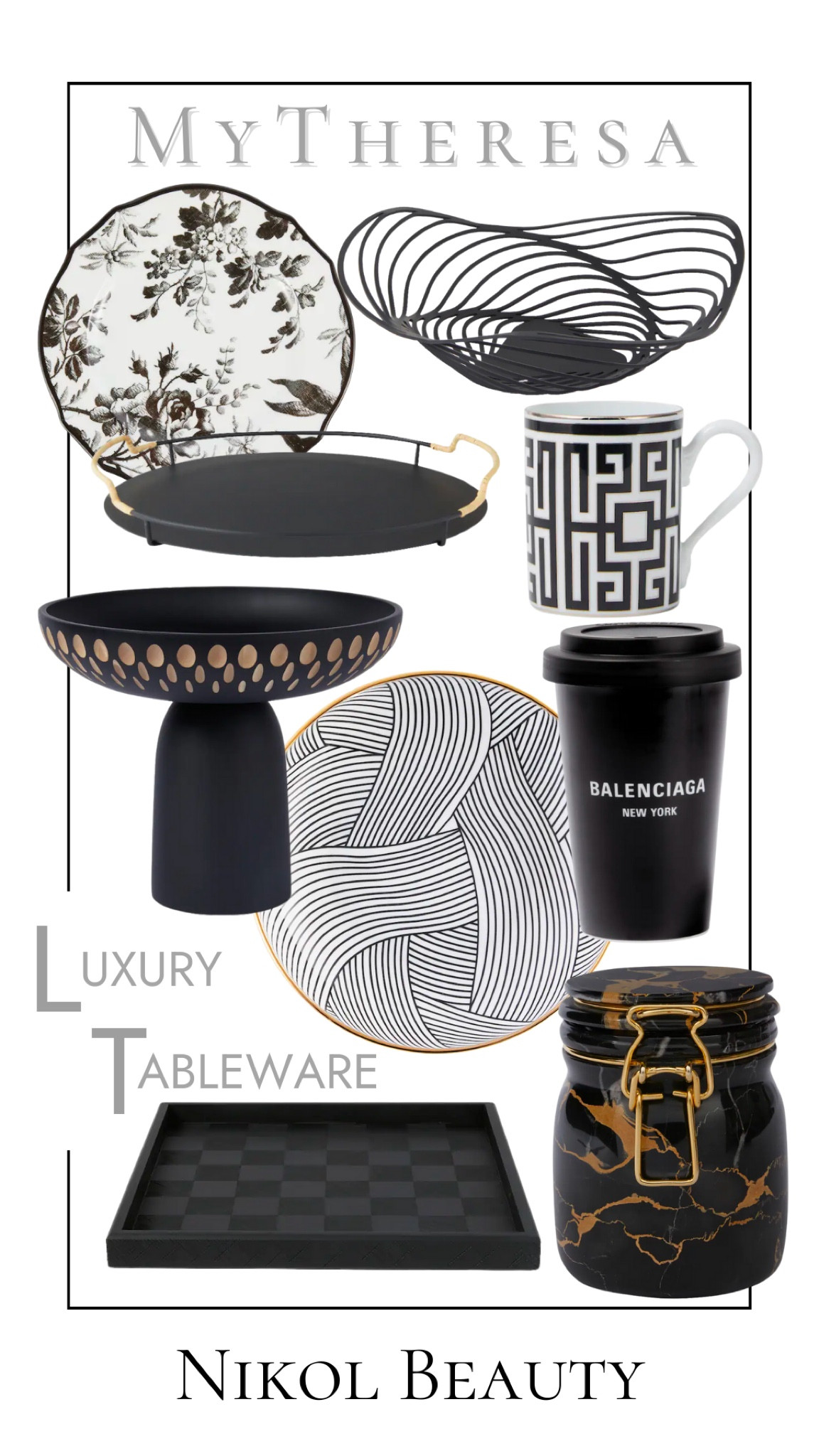 Set the table in timeless elegance with luxurious black and white tableware from mytheresa. Elevate your dining experience and make a statement with every meal. 🖤🍽️ #LuxuryTableware #MytheresaHome #BlackAndWhite #ElegantDining #TableSetting #LuxuryFinds



#LTKwedding #LTKhome