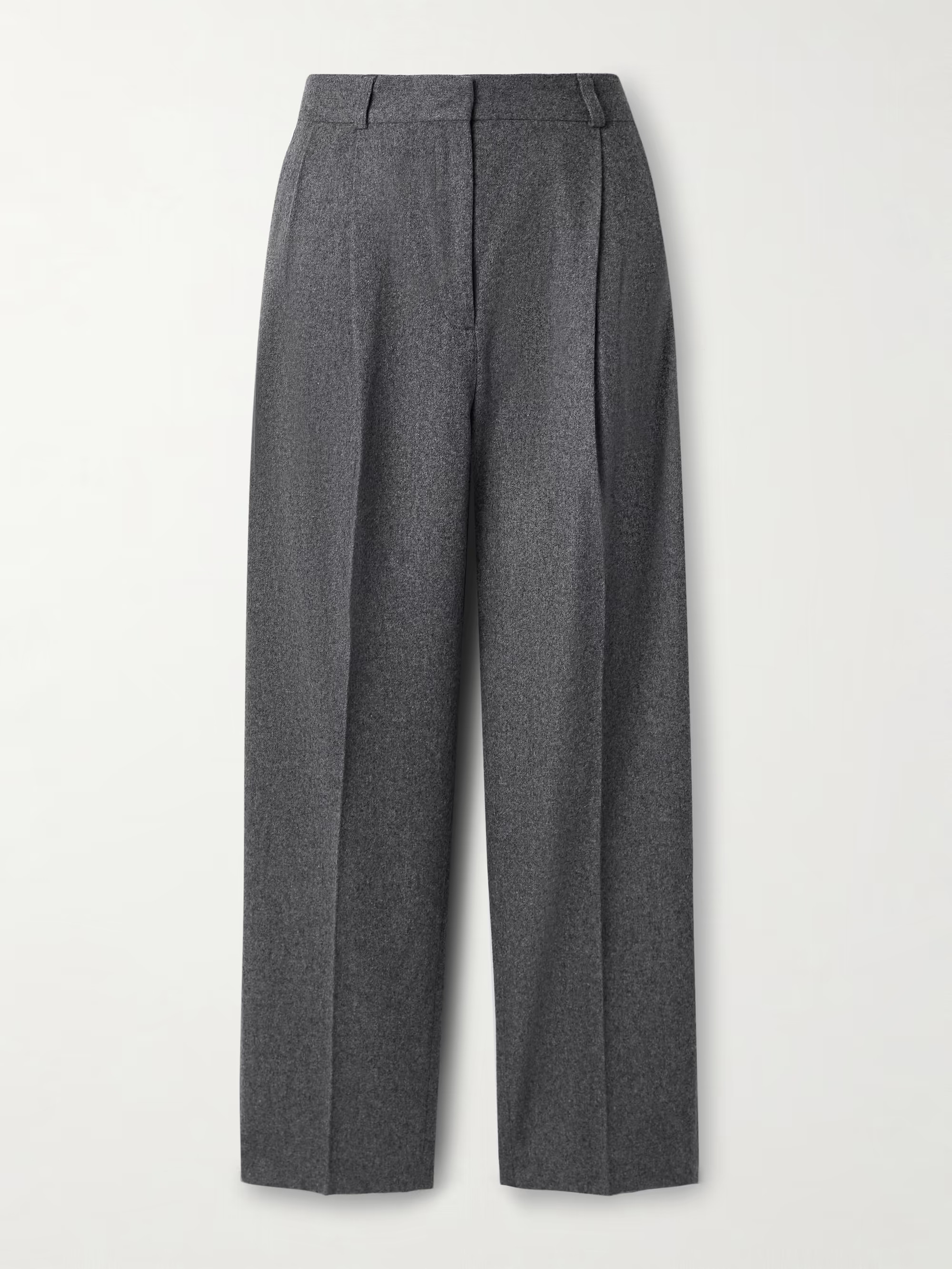 Pleated wool-blend felt wide-leg pants | NET-A-PORTER APAC