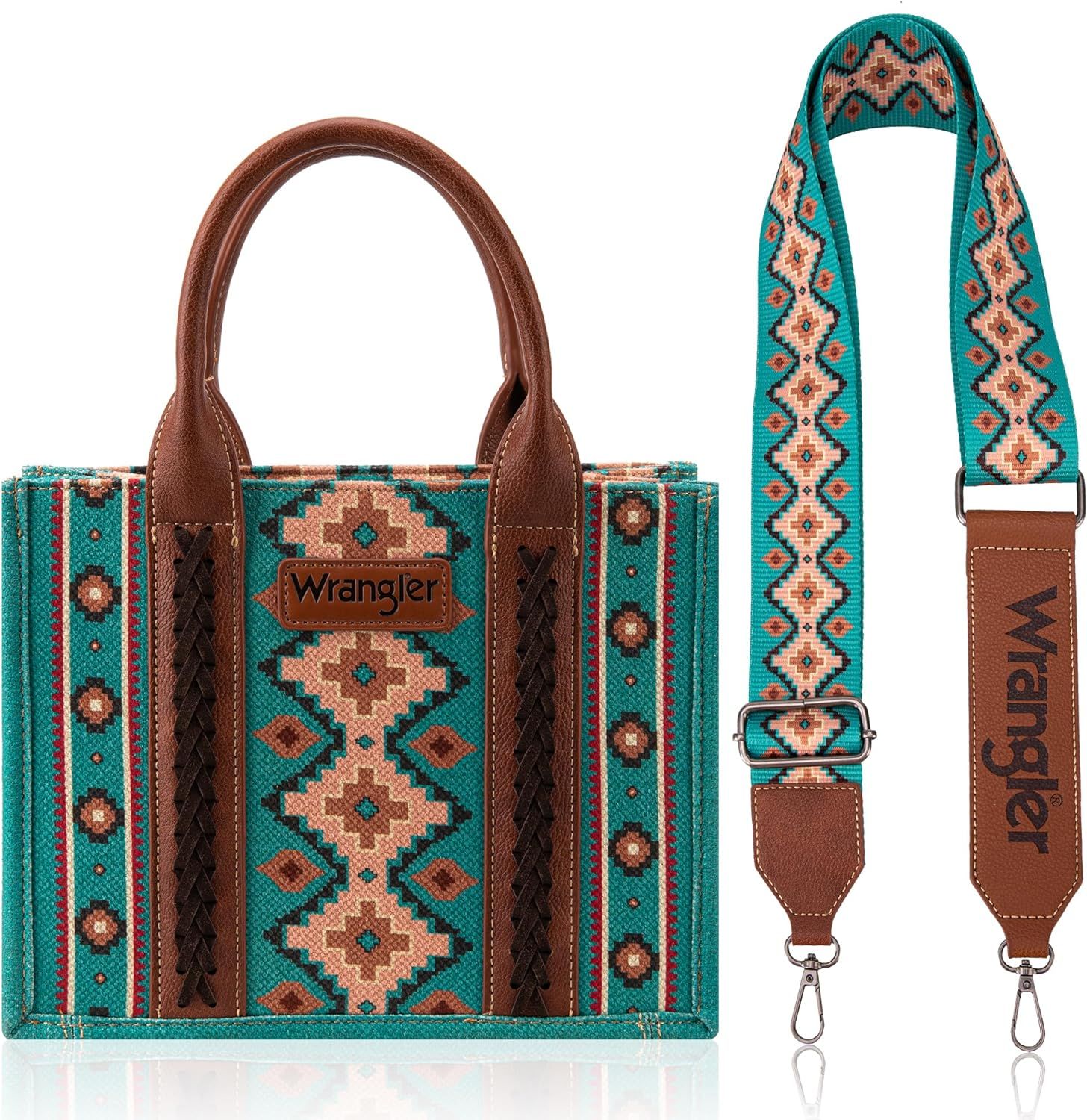 Wrangler Aztec Tote Bag for Women Boho Shoulder Purses and Handbags | Amazon (US)