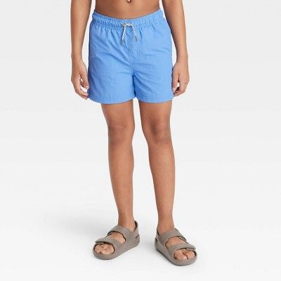 Boys' Solid Swim Trunks - art class™ Blue | Target