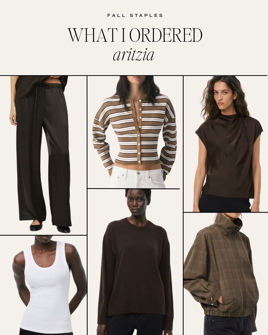 My Aritzia order for fall! @Aritzia #aritziapartner