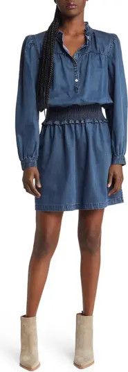 Rails Shawna Chambray Smocked Waist Minidress | Nordstrom | Nordstrom