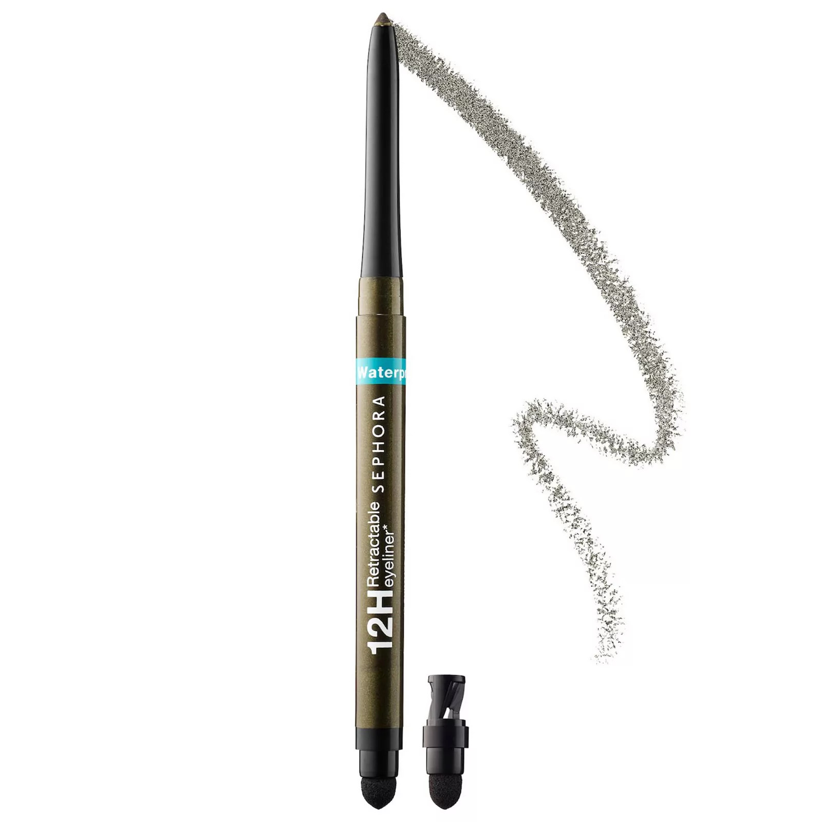 SEPHORA COLLECTION Waterproof 12HR Retractable Eyeliner Pencil, 14 Shimmer Khaki Green | Kohl's