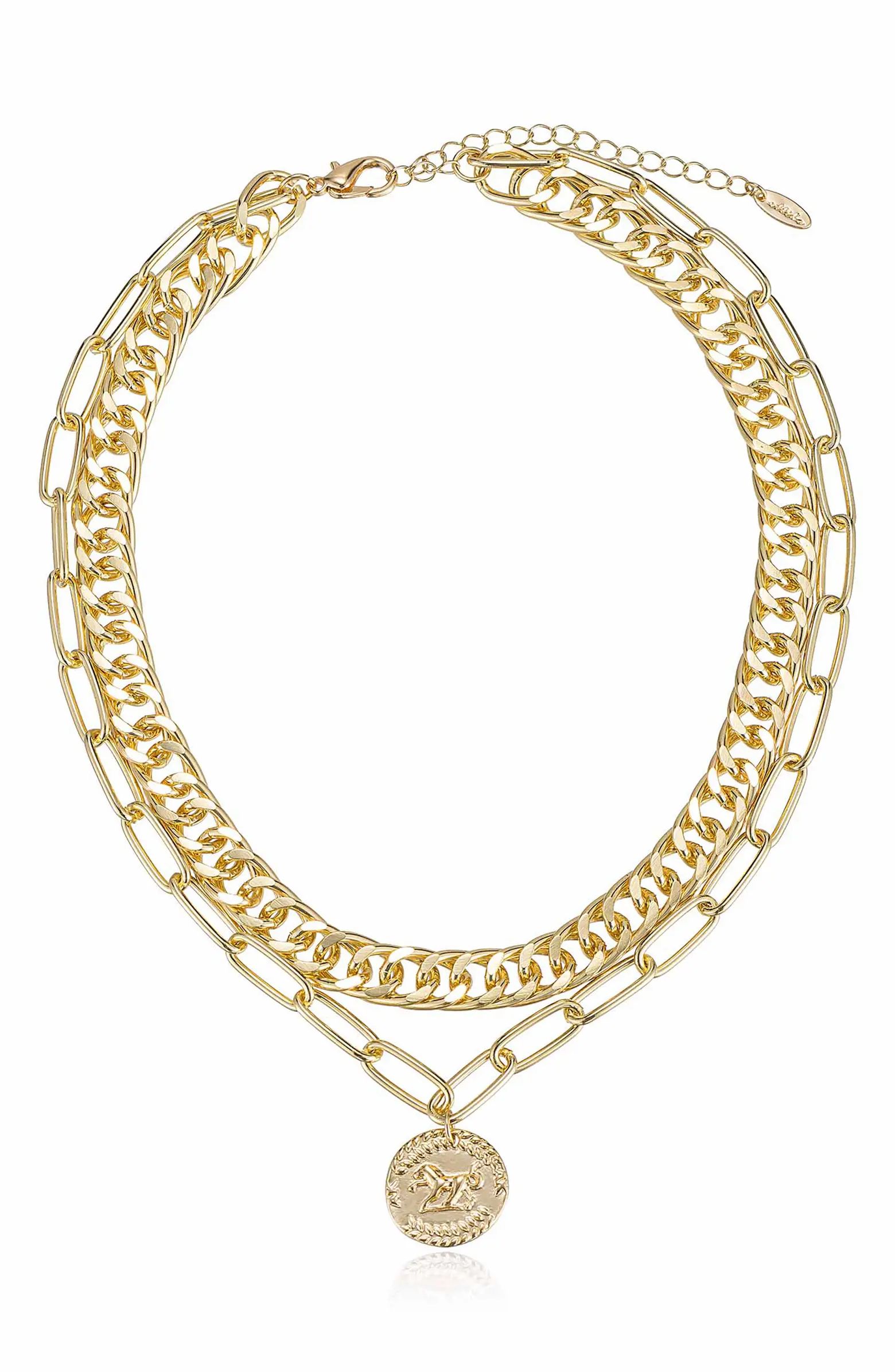 Coin Layered Necklace | Nordstrom Rack
