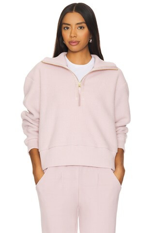 Varley Roselle Half Zip Sweatshirt in Burnished Lilac from Revolve.com | Revolve Clothing (Global)