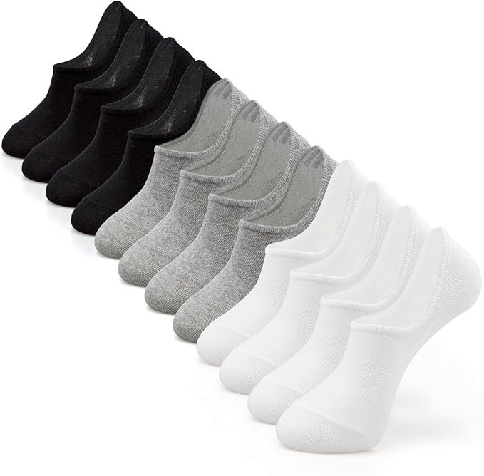 IDEGG No Show Socks Men Low Cut Ankle Short Socks for Men Casual Athletic Socks with Non Slip Gri... | Amazon (US)
