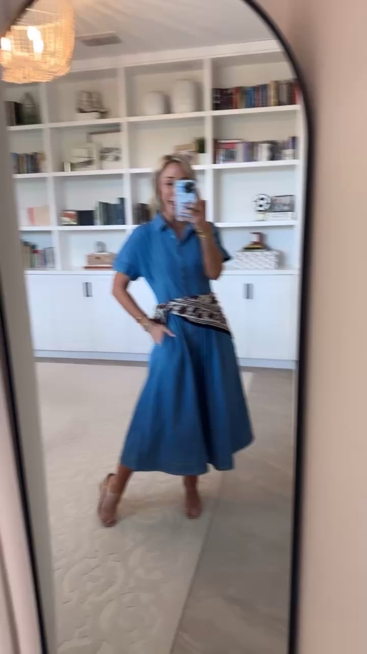 Walmart - more new dresses. Pleated Waist Midi Shirtdress w/ Short Sleeves - size XS. $27.98. 3 colors.

#LTKSeasonal #LTKOver40 #LTKPetite