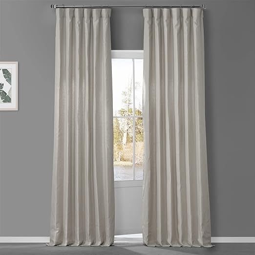HPD Half Price Drapes French Linen Curtains 108 Inches Long Room Darkening Curtains for Bedroom &... | Amazon (US)