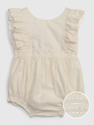 Baby Shiny Stripe Shorty One-Piece | Gap (US)