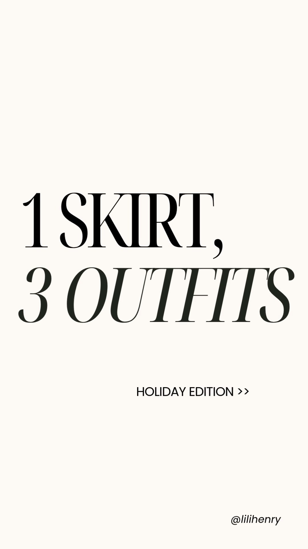 1 Piece, 3 Outfits: Holiday Edition Part 1/3

With the right accessories, any look can shift from cozy to chic in seconds. 

Think of it as a style remix: a change of shoes, a swap of earrings, a different bag, or even a quick hair adjustment can completely alter the tone of your outfit without changing the foundation.

Here's 1 outfit base, styled for 3 different levels of holiday celebration: casual, family, and elevated.

🤎 Holiday Outfit Base = Midi Suede Brown Skirt 🤎

Outfit 1: Casual Gathering
For a casual get together, a tone on tone outfit is perfect for fall. Pair a chocolate brown skirt with tan accessories and a cream top. Platform loafers always give the impression of being put together, yet casual.

Outfit 2: Family Lunch
Step it up with some wine colored accessories for a chicer look. Still elevated but casual at the same time. 

Outfit 3: Dinner Party
For a more formal affair, a blazer over a lace cami will keep your outfit polished and youthful. Accessorize with elegant leather accessories and some standout jewelry.

Follow along for 2 more outfit bases, styled 3 ways again! 😉

Bises!
Lili  

 #LTKHoliday #LTKSeasonal #LTKBeauty