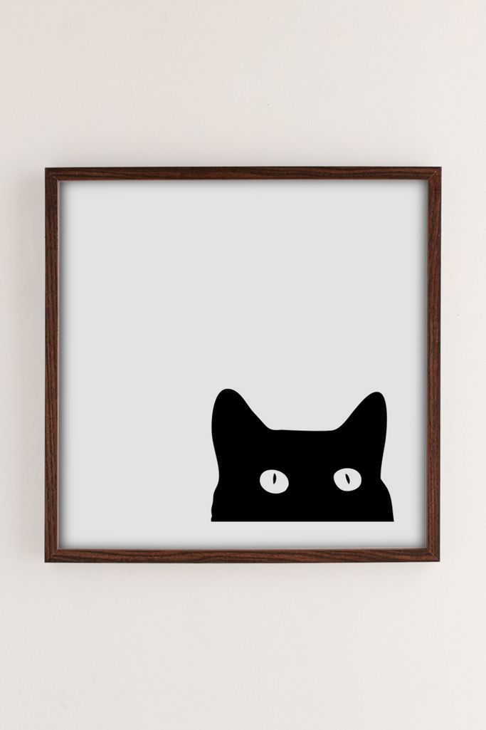 Shannon Lee Black Cat Art Print | Urban Outfitters (US and RoW)