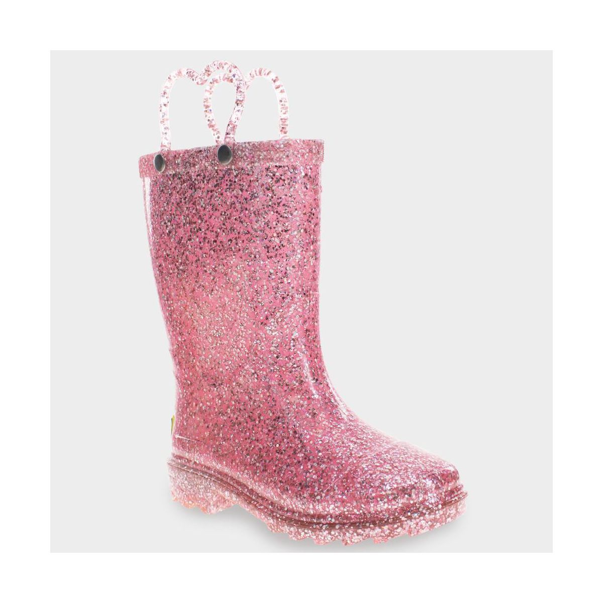 Western Chief Toddler Girls' Abby Shimmer Glitter Rain Boots - Pink | Target