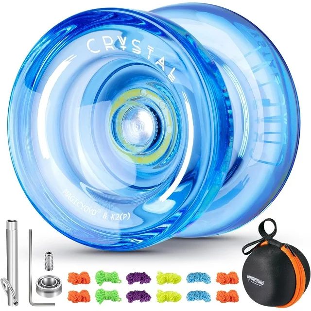 Magicyoyo Professional Responsive Yoyo K2 Crystal Blue, Durable Plastic Yo-Yo with 12 Yoyo String... | Walmart (US)