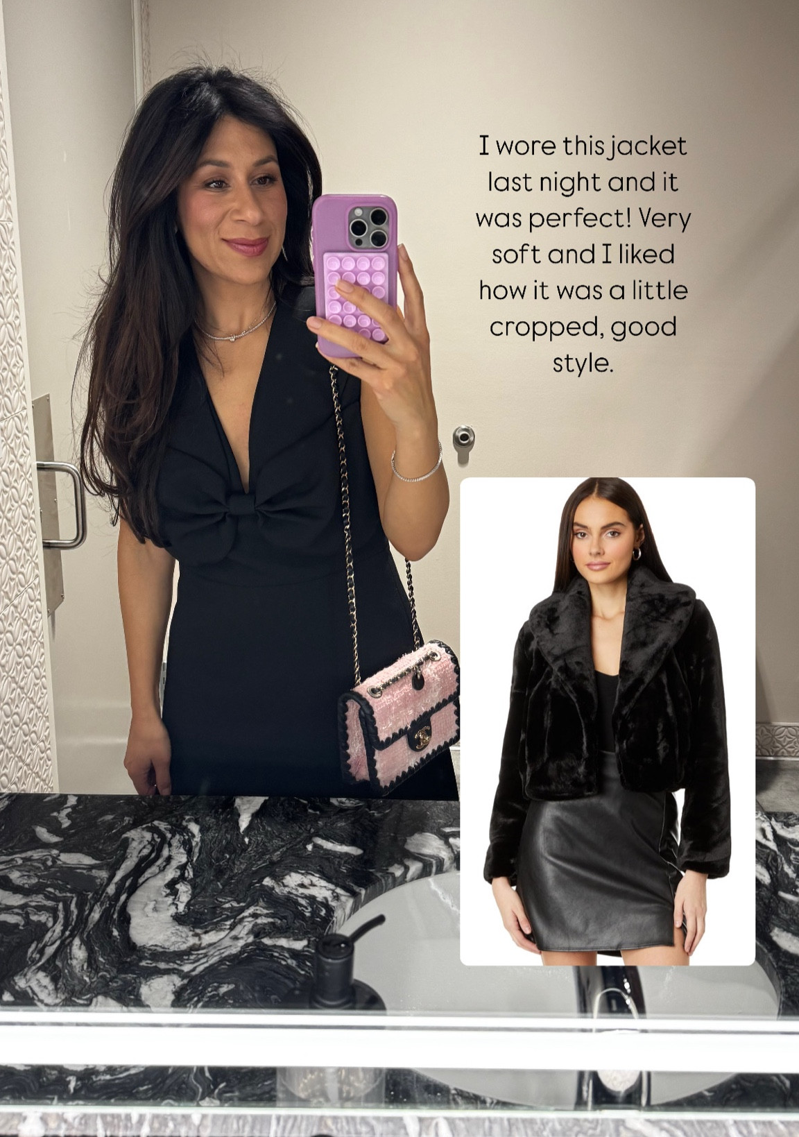 Perfect jacket for a night out  

#LTKSeasonal #LTKFindsUnder100 #LTKStyleTip