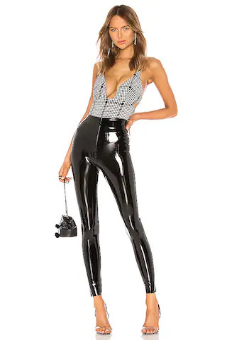 Perfect Control Patent Leather Legging in Black | Revolve Clothing (Global)