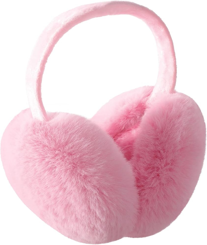 Simplicity Unisex Warm Faux Furry Winter Outdoor EarMuffs Foldable Ear Warmer | Amazon (US)