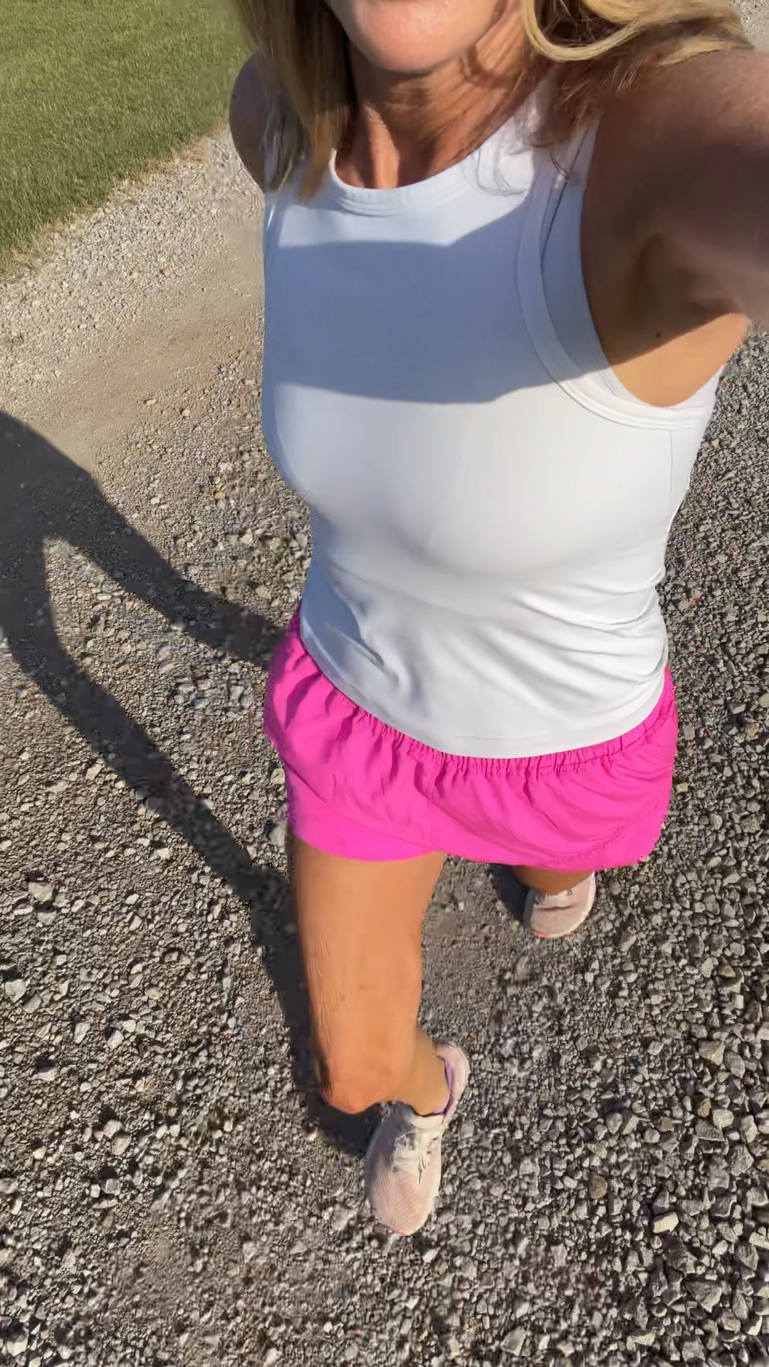 What I wore for run 
Sized up to a medium short
Size 6 tank

#LTKOver40