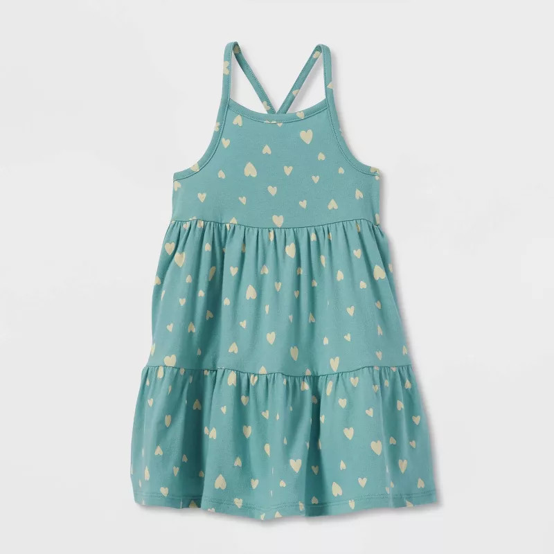 Toddler Girls' Tiered Knit Tank Dress - Cat & Jack™ | Target