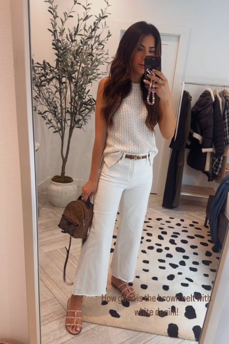 White denim outfit 