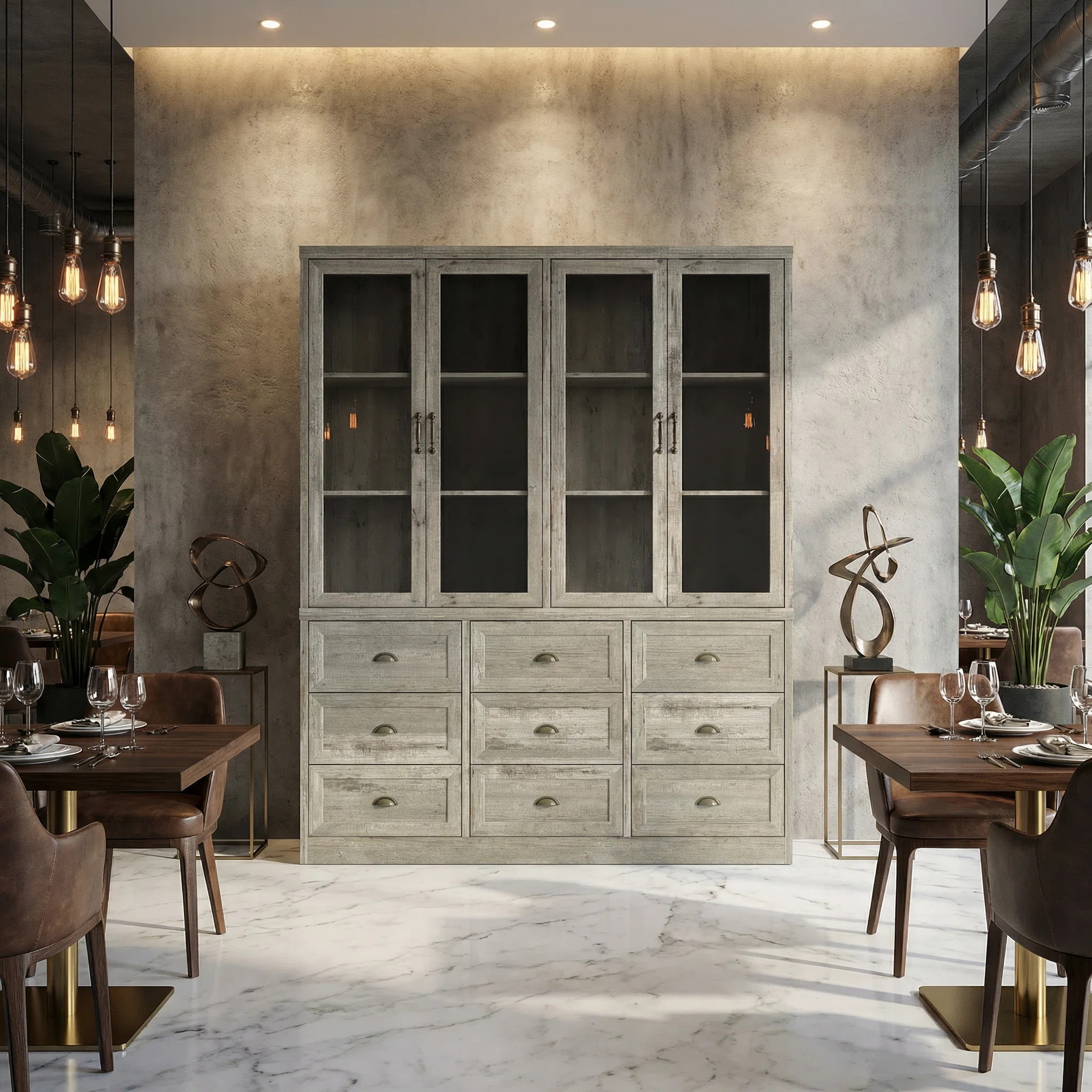 63"W Large Food Pantry Kitchen Cabinet | Wayfair North America