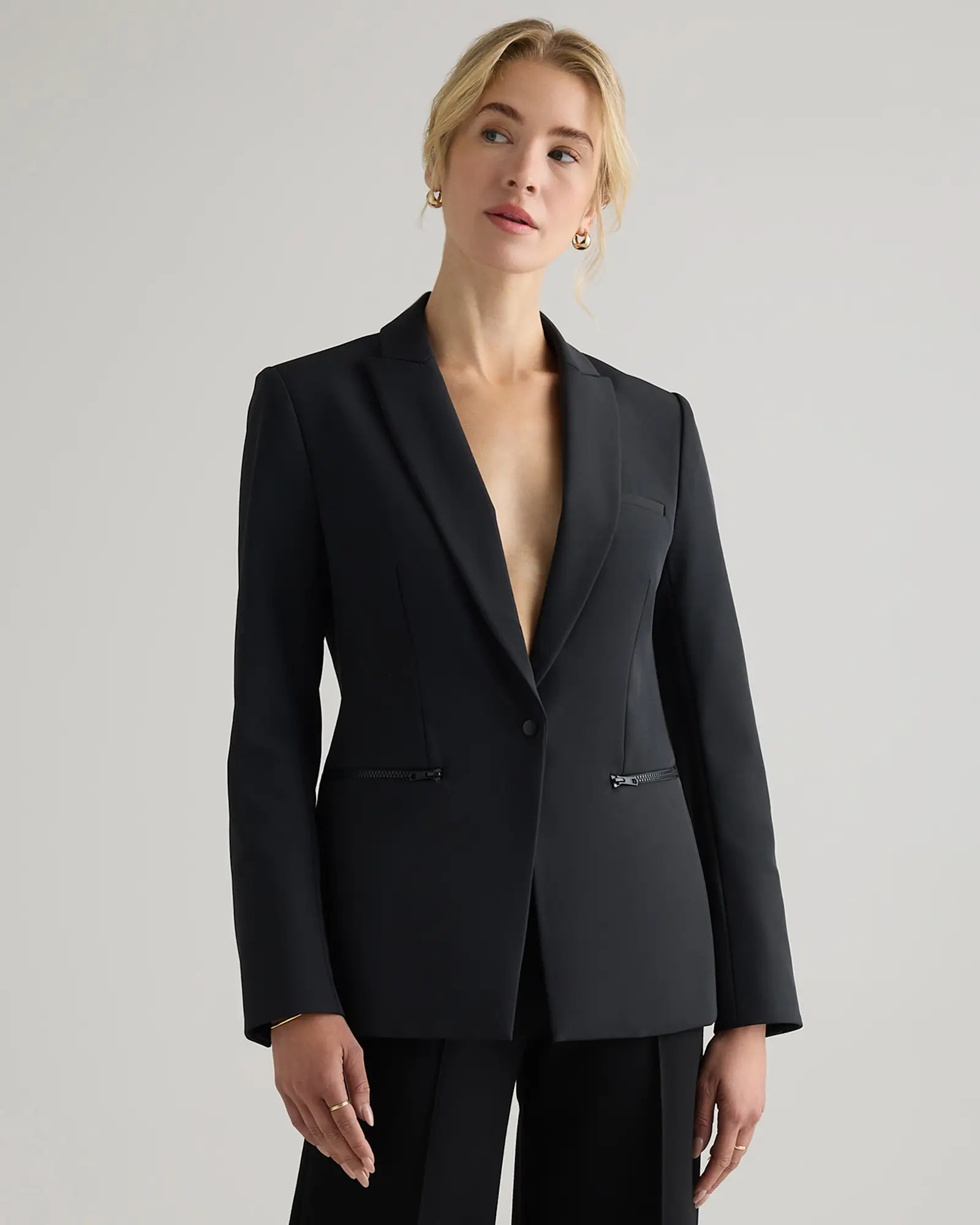 Scuba Single-Breasted Convertible Blazer | Quince