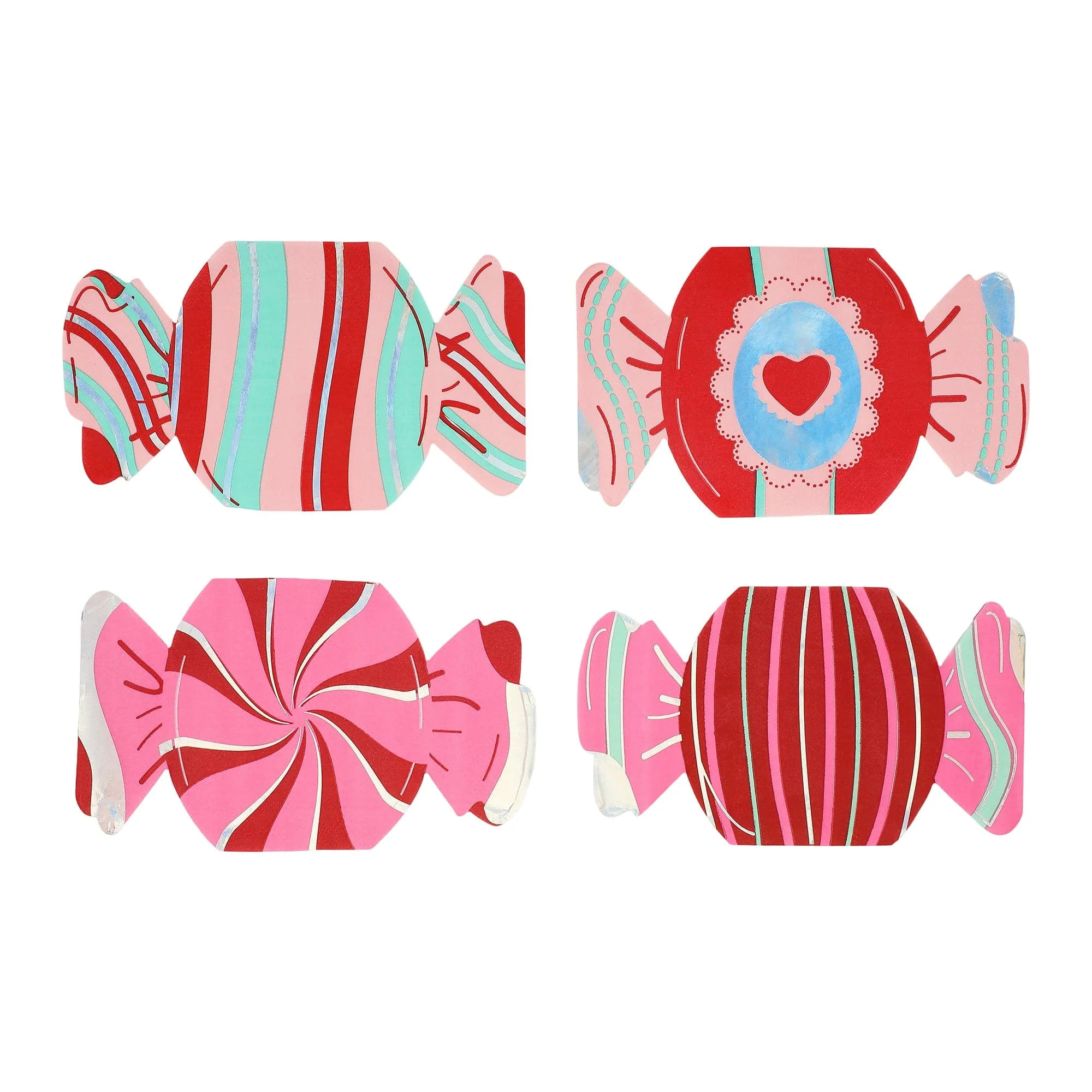 Valentine's Candy Shaped Napkins (20 count) | Packed Party