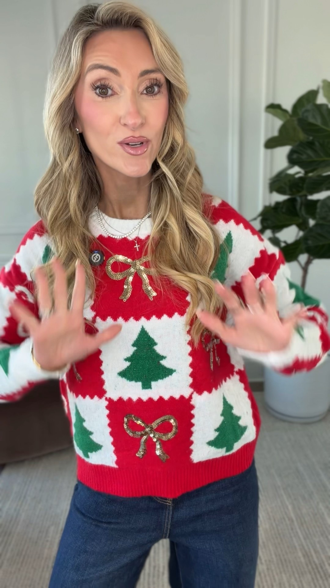 The perfect holiday sweater! Fits tts, wearing size small

#LTKHoliday #LTKSaleAlert #LTKFindsUnder50