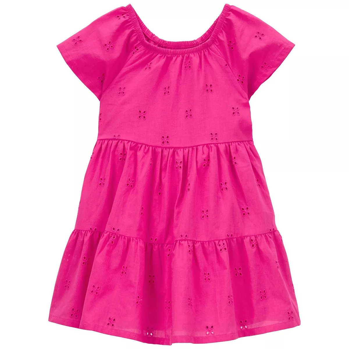 Baby Girl Carter's Eyelet Tiered Dress | Kohl's