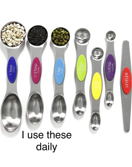 Metal measuring spoons, teaspoon, tablespoons, kitchen gadgets, kitchen accessories 

#LTKunder100 #LTKunder50 #LTKhome