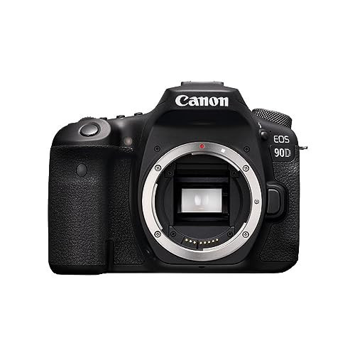Canon DSLR Camera [EOS 90D] with Built-in Wi-Fi, Bluetooth, DIGIC 8 Image Processor, 4K Video, Dual Pixel CMOS AF, and 3.0 Inch Vari-Angle Touch LCD Screen, [Body Only], Black | Amazon (US)
