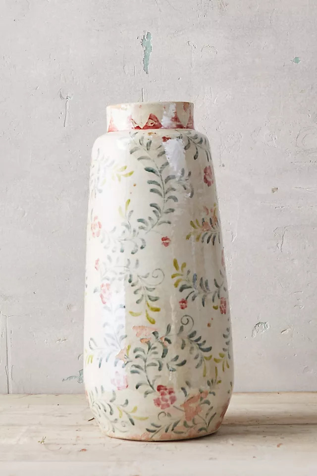 Rose + Vine Terracotta Vase | Anthropologie (US)