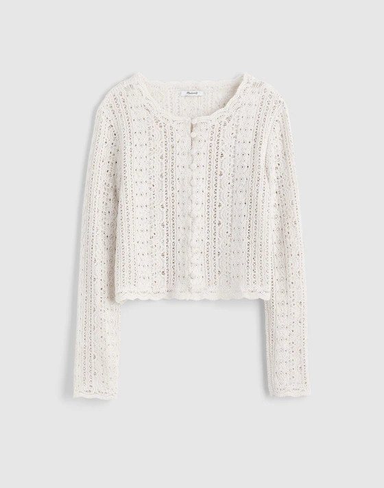 Open-Knit Lace Cardigan | Madewell